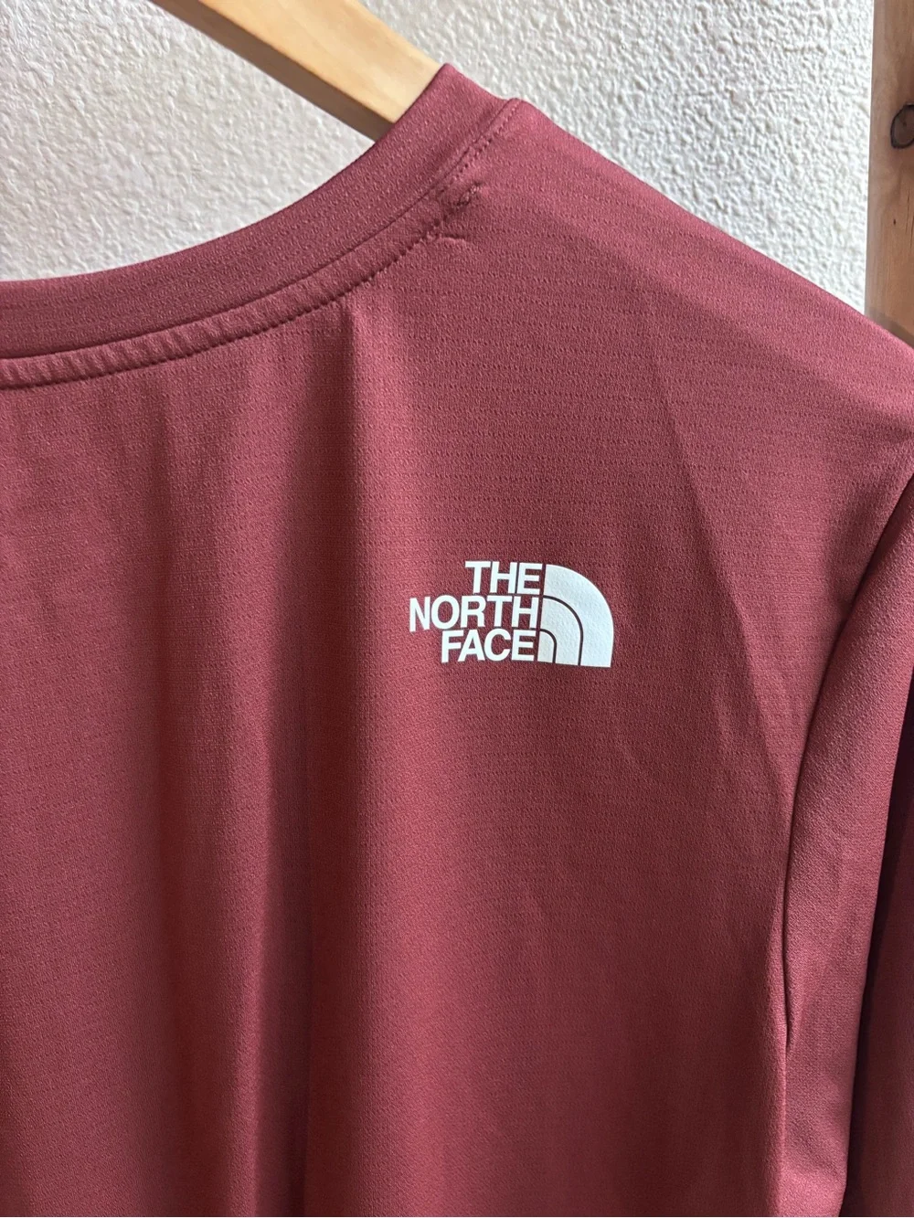 The North Face Men's Burgundy Performance Long Sleeve Crew